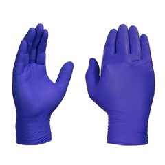 AMMEX Indigo Nitrile Gloves 100 Pcs Latex & Powder Free | Disposable Safety Glov