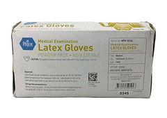MedPride Medical Latex Examination Gloves Powder Free Medium – 100 Count