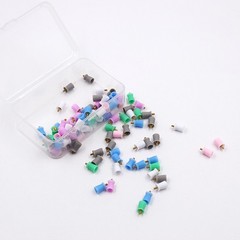 100Pcs/Box Dental 4 Webbed Screw On Type Rubber Polishing Cups Prophy Polisher
