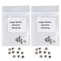 8 Models AZDENT Dental Orthodontic Lingual Buttons Bondable Round Base 10pc/pack