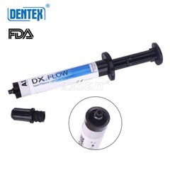 DENTEX Flowable Light Cure Hybrid Composite Dental Resin Medium Flow 3g/Kit