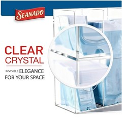 Sterilization Pouch Organizer –4-Compartment Acrylic Dispenser Holder,Wall Mount