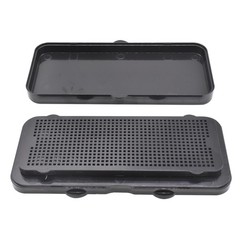Angzhili 1 Pack Dental Veneer Processing Box, Ceramic Rectangular, Black