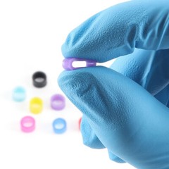 100Pcs/Box Dental Multi-Color Code Rings Bands Universal Silicone Instrument L/S