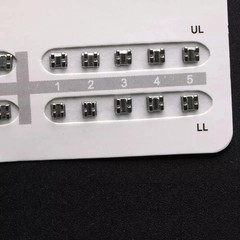 20Pcs/Pack Orthodontic Dental Mini Fake Braces Edgewise 022 Metal Brackets Brace