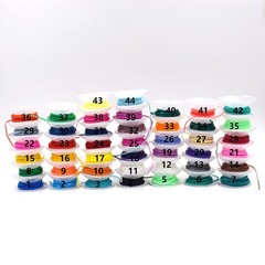 Dental Orthodontic Ligature Ties + Elastic Power Chain Long Short Close 44 Color
