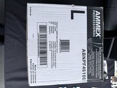 AMMEX Black Nitrile Exam Gloves, Case of 1000, 3 Mil, Size Large, Latex Free,
