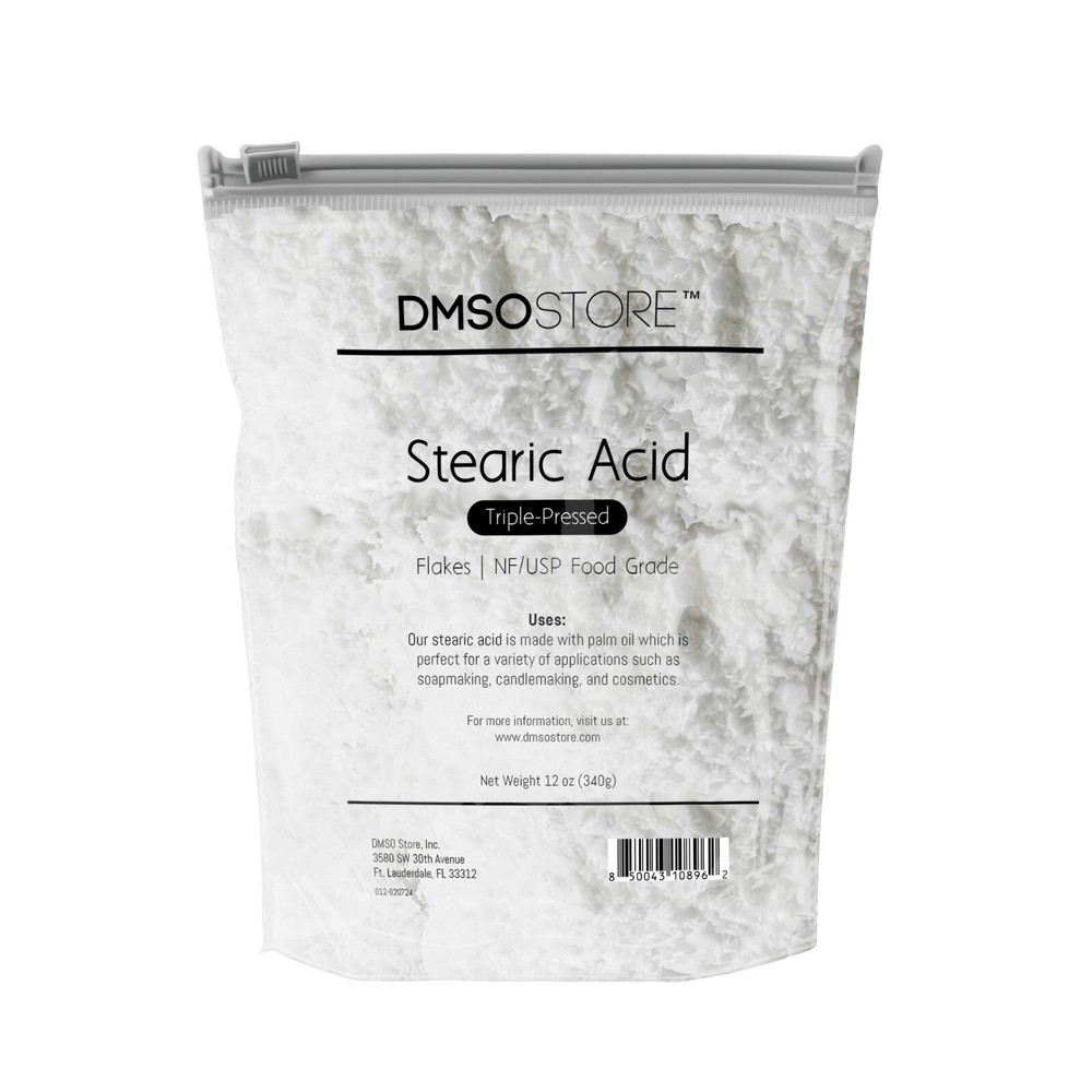 STEARIC ACID 12 oz. Flakes Triple Pressed NF/USP Food Grade