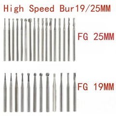 Dental Carbide Burs FG 19mm / FG SURG 25mm Long Shank Surgical High Speed
