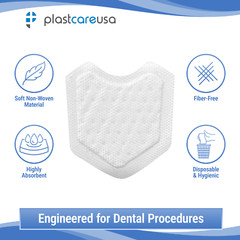 Dental Dry Angles Saliva Absorbent Pads – Parotid Shield Moisture Control (S/L)