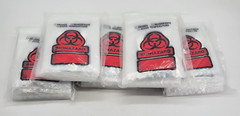500/Case Fisherbrand 6×9 Biohazard Specimen Transport Bags Light Duty 01-800-05