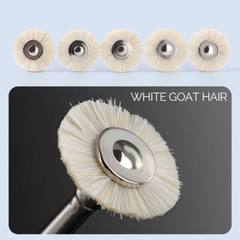 Dental Polishing Brush Wheels Goat Hair/Felt/Cotton Contra Angle RA Latch Type