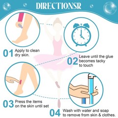 Electricwise 1 Pcs Roll On Body Adhesive For Dancers Sweat Resistant Water Wash