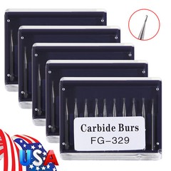 Dental Carbide Burs FG 329 Pear For High Speed Handpiece Friction Grip