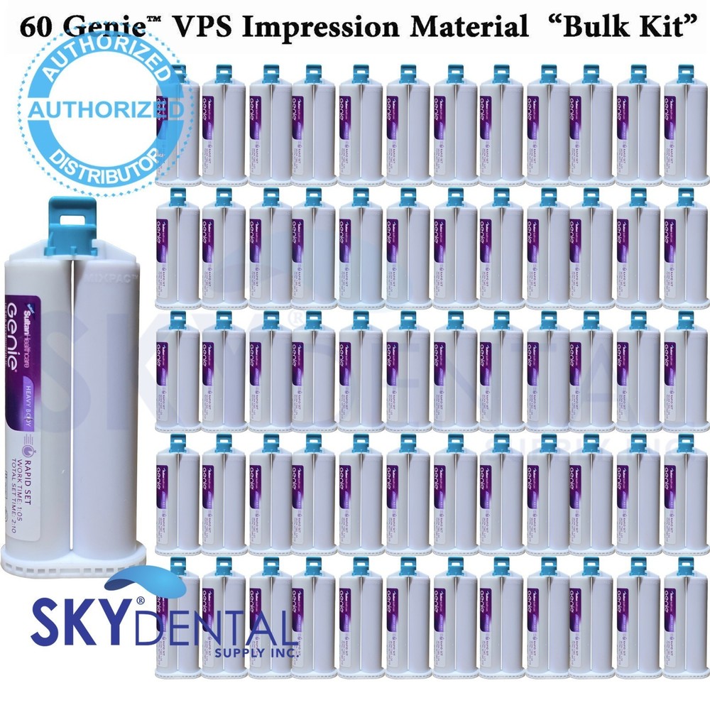 60x Genie VPS impression materials Regular Body Rapid Set Berry Bulk Kit 77700