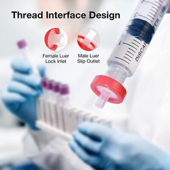 3000pcs PTFE Membrane Syringe Filters 13mm/25mm Diameter 0.22um/0.45μm Pore Size