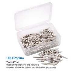 Disposable Dental Prophy Polishing Brush Latch Tapered Type White 100Pcs/Box