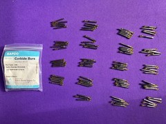 Safco brand Dental RA #6 Round Carbide Bur for Slow Speed Latch Type Quantity 5
