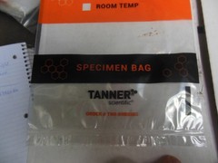1000 Tanner 6 x 9 specimen bags TNR69BIOBG