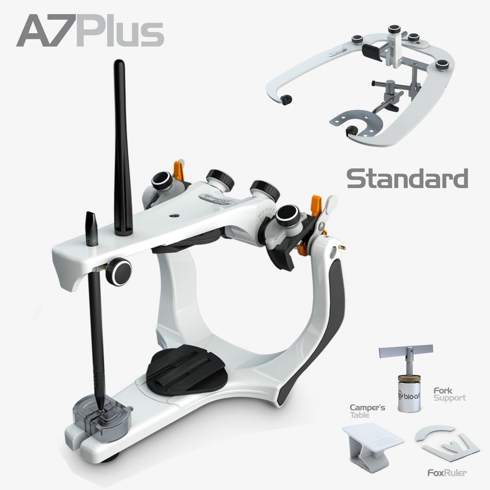 Bioart A7 Plus Semi-Adjustable Articulator with Standard Facebow Accessories Kit