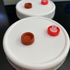 100pcs PTFE No-Sterile Syringe Filters 25mm 0.45μm Hydrophilic HPLC Wheel Red US