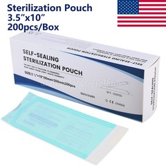 200pcs/1 Box Self Sterilization Pouches Autoclave Pouch Sterilizer Bags Dental