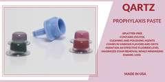 QARTZ PROPHY PASTE CUPS VERY STRAWBERRY COARSE X 200 DENTAL W/FLOURIDE – 1 BOX