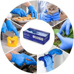 Advance Blue Nitrile Exam Gloves Latex Free Bulk 1000ct 4 Mil Powder Free Glove