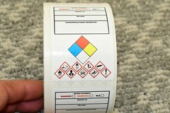 (1 Roll) – NFPA Panel Hazard Statement Labels 3″x2″ Chemical Product ID PPE Code