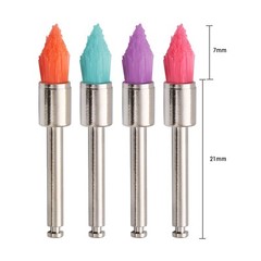 Disposable Dental Prophy Polishing Brush Latch Tapered Type Rainbow 100Pcs/Box