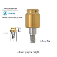 US Zimmer Biohorizons Tapered Internal Hex fits Locator Abutment 4.5mm Platform