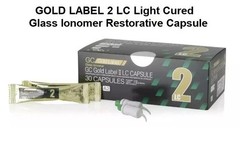 GC Capsules FUJI II Gold Label II LC Glass Ionomer Cement Restorative 30 Pcs A2