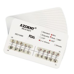 USA AZDENT Dental Orthodontic Brackets Braces Mini Roth Slot 018/022 Hooks 3/345