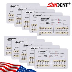 10 Packs Dental Orthodontic Braces Brackets Mini Roth 022″Slot w/ 3 4 5 Hooks