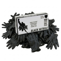 2000 Black Nitrile Powder-Free Disposable Gloves X-Small 5 MIL Finger-Textured