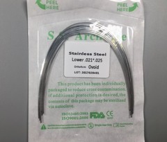 10-pack Ortho Arch Wires Stainless Steel Rectangular Ovoid Form Dental 10pc/pack