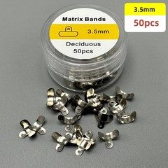 50Pcs Dental Matrix Bands Sectional Contoured Matrices Refill Fit Palodent V3