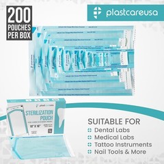 10″ x 16″ Self-Sealing Sterilization Pouches for Autoclave (Choose Quantity)