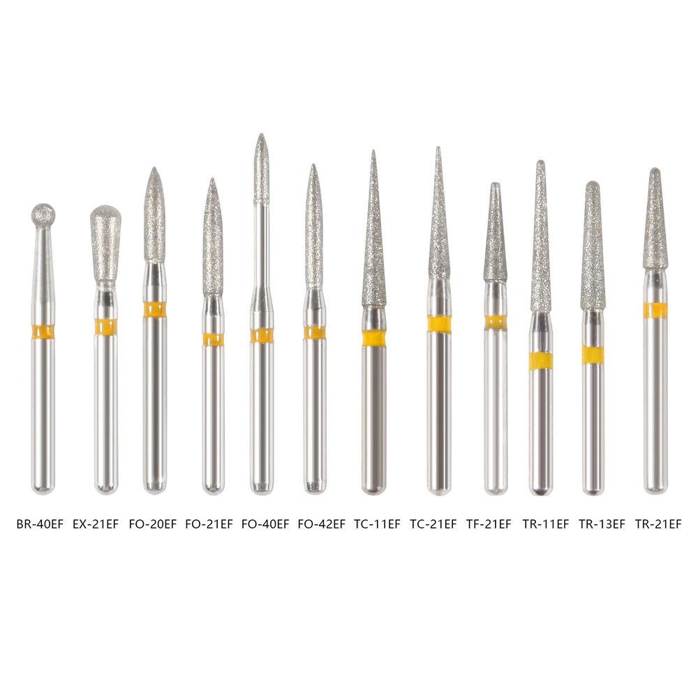 5Pcs/pack Dental Fresas diamante Bur Fit High Speed Handpiece Friction Grip OR