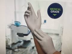 Halyard Sterling Powder-Free Nitrile Exam Gloves Grey Latex Large Of 100 45271
