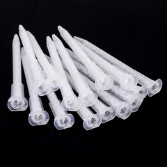 50 Pieces Epoxy Mixing Nozzle Static Mixer Nozzle Tubes Tip for 50Ml Cartrid