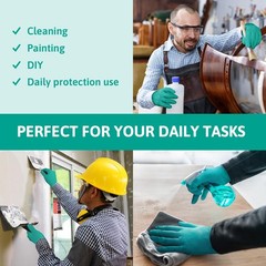 Ansell TouchNTuff 92600 Disposable Nitrile Gloves Size 9 Pack of 100 Blue