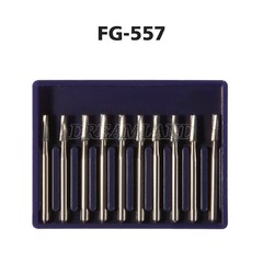USA Dental Midwest FG #557 Clinic Length Cross Cut Carbide Burs 100/Pk（19mm）