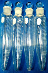 Corning Pyrex 8084-50mL Used Grad Conical Centrifuge Tube #16 Stopper (4 Pcs)