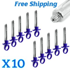 New Dental Auto Passive Syringe 1.8ml Self Aspirating Jeringa de Anestesia X10