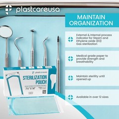 400 7.5″ x 13″ Self-Sealing Sterilization Pouch Tattoo Dental Pouches