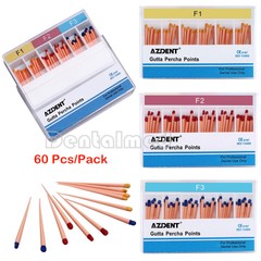 AZDENT Dental Endodontic Obturation Gutta Percha Points F1 F2 F3 Universal