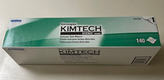Kimtech 34256 White 1-Ply Kimwipes Delicate Task Wipers – 140/BX