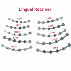 10pc/PACK Dental Ortho Lingual Retainer Bonding Splits w/Mark U38#-47#,L29#-37#