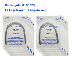 100PCS Arch Wire Orthodontic Niti Natural Ovoid Form Arches Round Rectangular